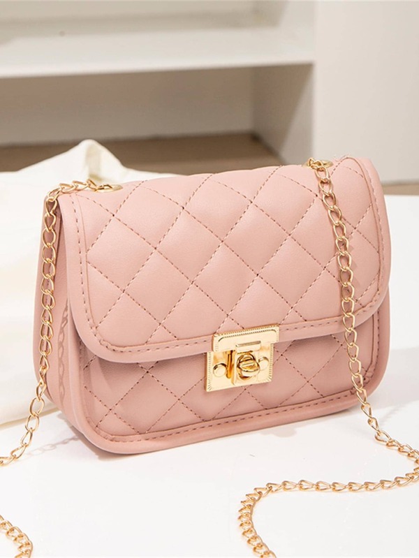 Waterproof,Lightweight,Business Casual Mini Quilted Pattern Chain Square Bag For Teen Girls Women College Students,Rookies & White-collar Workers Perfect for Office,College,Work ,Business,Commute