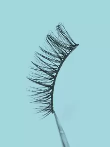 Himirell 5 对猫眼风格自然俄罗斯浓密交叉黑色假睫毛，日常和约会化妆必备，视觉增强眼睛大小条状睫毛，睫毛，睫毛，假睫毛 - 黑色 - 查看 5