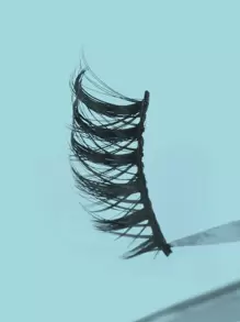 Himirell 5 对猫眼效果黑色带自然交叉浓密假睫毛，增大眼睛尺寸，非常适合日常化妆和约会条状睫毛，睫毛，睫毛，假睫毛 - 黑色 - 查看 7