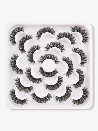 10對分離式假睫毛