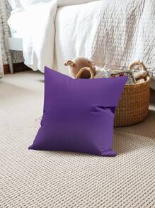 Plain Cushion Cover Without Filler - Purple - View 2
