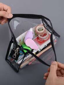 1 pieza Estuche transparente - Multicolor - Ver 2