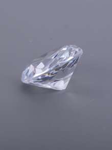 5pcs Clear Crystal Card Holder, Modern Diamond Design Place Card Holder For Home - Clear - View 4