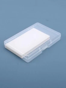 1pc Clear Business Card Case - Clear - View 2