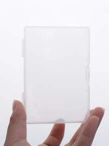 1pc Clear Business Card Case - Clear - View 3