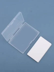 1pc Clear Business Card Case - Clear - View 5