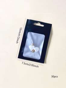 Túi lưu trữ đồ trang sức tối giản 30 chiếc - màu đen - Xem 4