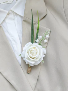 Boutonniere con diseño de flor - Multicolor - Ver 2