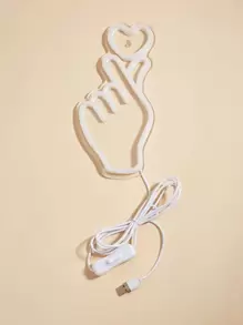 CHI-BUY Panneau lumineux LED en forme de cœur avec éclairage néon sur panneau acrylique, alimenté par USB. Convient pour la décoration murale de la maison, de la chambre, pour l'ambiance, les mariages, les fêtes et les jours fériés.
