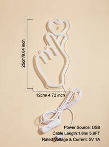 CHI-BUY Panneau lumineux LED en forme de cœur avec éclairage néon sur panneau acrylique, alimenté par USB. Convient pour la décoration murale de la maison, de la chambre, pour l'ambiance, les mariages, les fêtes et les jours fériés.