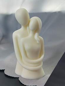 Khuôn nến thơm bằng silicon 1pc - trắng - Xem 5