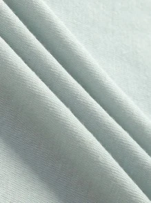 SHEIN 小女童蝴蝶袖T恤和塊狀條紋附腰帶短褲 - 彩色 - 查看 3