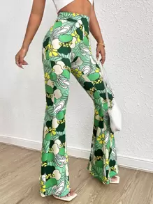 Soleia 印花喇叭褲 - 彩色 - 查看 2