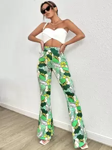 Soleia 印花喇叭褲 - 彩色 - 查看 3