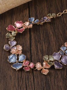 3 piezas Set joya con diseño de flor - Multicolor - Ver 4