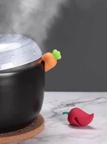 2 cái Rau Hình Giữ Nắp Nồi Chống Tràn Chống Tràn - Nhiều màu - Xem 1