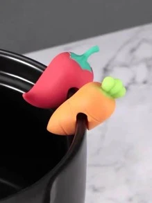 2 cái Rau Hình Giữ Nắp Nồi Chống Tràn Chống Tràn - Nhiều màu - Xem 3