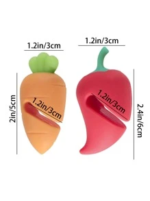 2 cái Rau Hình Giữ Nắp Nồi Chống Tràn Chống Tràn - Nhiều màu - Xem 4