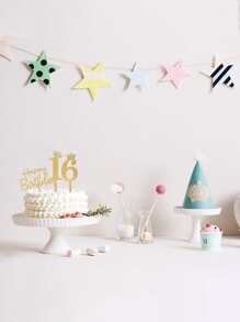 11 piezas Decoración de pastel número - Dorado - Ver 2