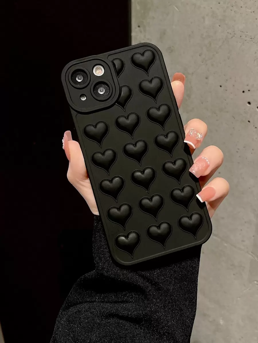 3D Heart Phone Case