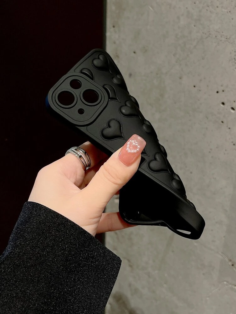 3D Heart Phone Case
