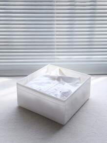 Multi-Piece Set Of Solid Color Oxford Cloth Washable Lidless Storage Boxes, Suitable For Storing Cosmetics, Underwear, Toilet Paper, Desktop Clutter, Small-Sized Items Like Lipstick, Decorating Room, Bedroom, Wardrobe, Living Room Remote Controls, Keeping Clutter Organized With Different Sizes For Various Organizing Needs