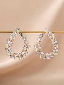 Hoa tai trang trí hình học Rhinestone - Nhiều màu - Xem 4