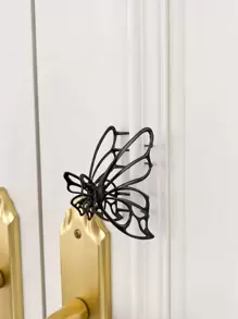 DAZY Hollow Out Butterfly Design Hair Claw Street Claw Clips Hair Clips Hair Jaw Clip Hair Clamps Hair Clutch Hair Catcher Clip - Black - View 8