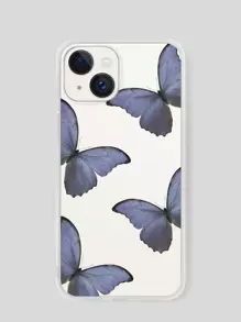 Vỏ điện thoại trong suốt hình con bướm - Nhiều màu - Xem 1