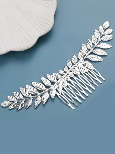 樹葉裝飾梳子