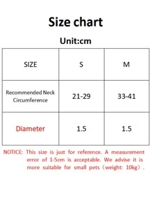 1pc Heart & Crown Decor Pet Collar - Orange - View 4