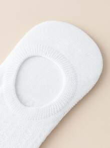 10pairs Expression Print Invisible Socks - Black and White - View 3