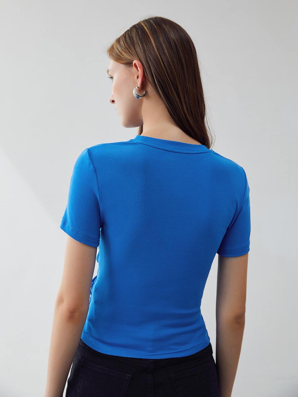 MOTF CROPPED WRAP T-SHIRT