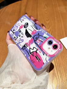 Graffiti Pattern Phone Case - Multicolor - View 4