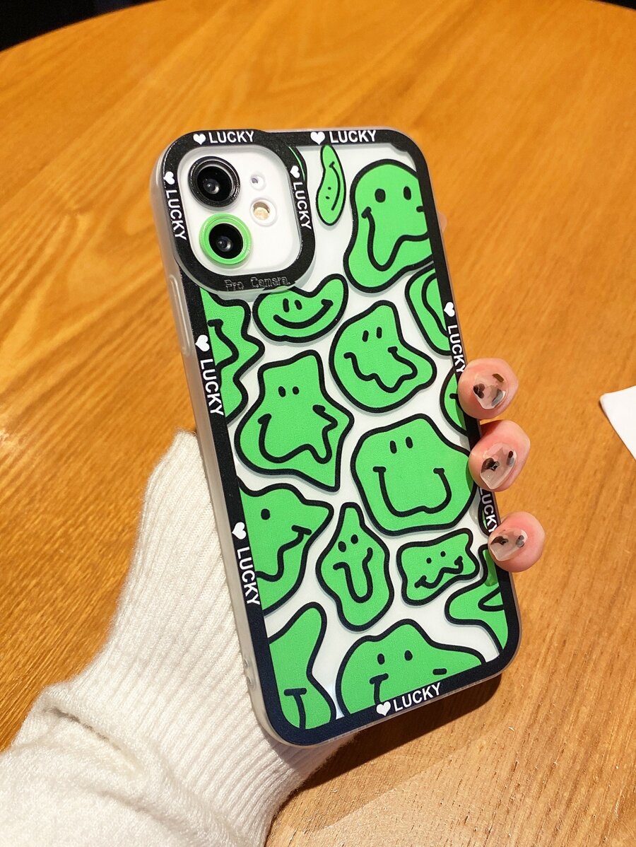 vỏ điện thoại mặt phim hoạt hình - màu xanh lá - Xem 1