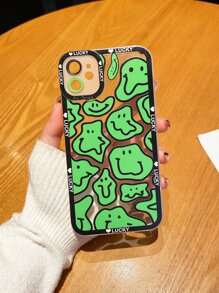 vỏ điện thoại mặt phim hoạt hình - màu xanh lá - Xem 2