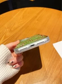 vỏ điện thoại mặt phim hoạt hình - màu xanh lá - Xem 3