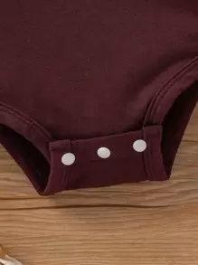 Baby Boy Kangaroo Pocket Hooded Bodysuit & Striped Joggers - Multicolor - View 3