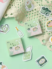 45pcs Mixed Pattern Random Sticker - Multicolor - View 1