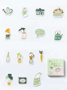 45pcs Mixed Pattern Random Sticker - Multicolor - View 4