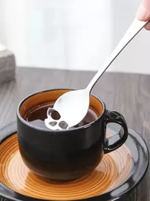 Thiết kế hộp sọ 1 cái Thìa cà phê bằng thép không gỉ - Bạc - Xem 1