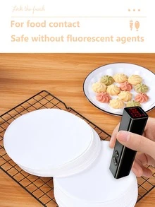 50 piezas Aceite absorción Papel para hornear - Blanco - Ver 5