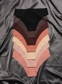 7 piezas Bragas unicolor sin costuras - Multicolor - Ver 3