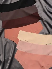 7 piezas Bragas unicolor sin costuras - Multicolor - Ver 6