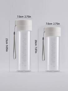 Chai nước thể thao dung tích lớn ngoài trời Cốc nhựa Dây di động Chai nhựa - Trong sáng - Xem 5