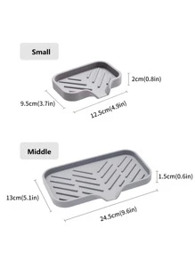 1pc Multifunction Drain Rack - Grey - View 3