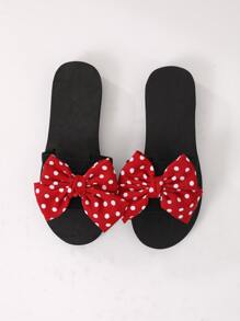 Trang trình bày Nữ Nơ Bướm màu trơn Sẵn sàng - Đỏ - Xem 3