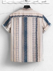 Manfinity RSRT Men Geo Print Shirt Without Tee - Multicolor - View 2