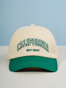 Gorra de béisbol para hombre con bordado de letra de estilo callejero - Multicolor - Ver 1