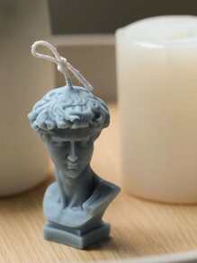 1pc David Statue Candle Silicone Mold - White - View 3